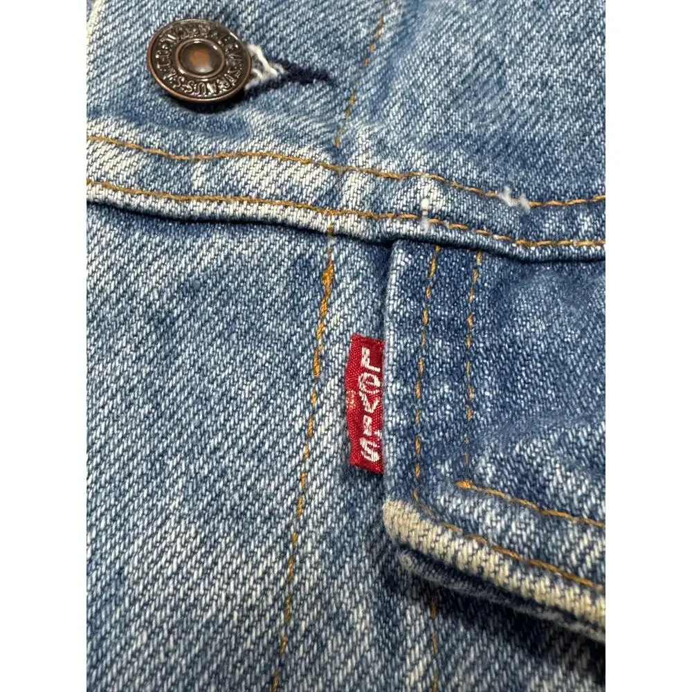 Levis Denim Jacket Size 38 Small Button Up